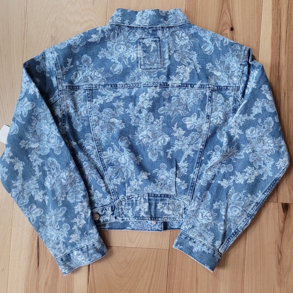NWT LoveShackFancy X GAP Floral Denim Jacket - Picture 5 of 12
